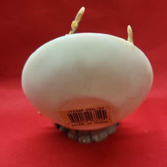 3D Deer Embedded Polystone Dome and Base Shelf Decor - Picture 4 of 12